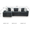 image:imageSignature Design by Ashley MidnightMadness Jumbo Corduroy Chair and a HalfGrey