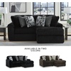image:imageSignature Design by Ashley MidnightMadness Jumbo Corduroy Chair and a HalfOnyx