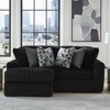 image:imageSignature Design by Ashley MidnightMadness Jumbo Corduroy Chair and a HalfOnyx