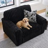 image:imageSignature Design by Ashley MidnightMadness Jumbo Corduroy Chair and a HalfOnyx