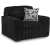 image:imageSignature Design by Ashley MidnightMadness Jumbo Corduroy Chair and a HalfOnyx