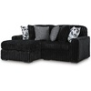 image:imageSignature Design by Ashley MidnightMadness Jumbo Corduroy Chair and a HalfOnyx