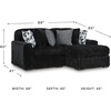 image:imageSignature Design by Ashley MidnightMadness Jumbo Corduroy Chair and a HalfOnyx