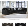 image:imageSignature Design by Ashley MidnightMadness Jumbo Corduroy Chair and a HalfOnyx