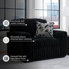 image:imageSignature Design by Ashley MidnightMadness Jumbo Corduroy Chair and a HalfOnyx
