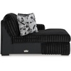 image:imageSignature Design by Ashley MidnightMadness Jumbo Corduroy Chair and a HalfOnyx