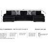 image:imageSignature Design by Ashley MidnightMadness Jumbo Corduroy Chair and a HalfOnyx