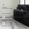 image:imageSignature Design by Ashley MidnightMadness Jumbo Corduroy Chair and a HalfOnyx