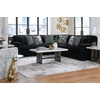 image:imageSignature Design by Ashley MidnightMadness Jumbo Corduroy Chair and a HalfOnyx