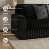 image:imageSignature Design by Ashley MidnightMadness Jumbo Corduroy Chair and a HalfOnyx