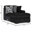 image:imageSignature Design by Ashley MidnightMadness Jumbo Corduroy Chair and a HalfOnyx