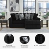 image:imageSignature Design by Ashley MidnightMadness Jumbo Corduroy Chair and a HalfOnyx