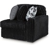 image:imageSignature Design by Ashley MidnightMadness Jumbo Corduroy Chair and a HalfOnyx