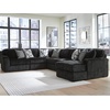 image:imageSignature Design by Ashley MidnightMadness Jumbo Corduroy Chair and a HalfOnyx