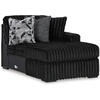 image:imageSignature Design by Ashley MidnightMadness Jumbo Corduroy Chair and a HalfOnyx