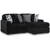 image:imageSignature Design by Ashley MidnightMadness Jumbo Corduroy Chair and a HalfOnyx
