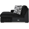 image:imageSignature Design by Ashley MidnightMadness Jumbo Corduroy Chair and a HalfOnyx