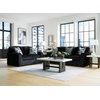 image:imageSignature Design by Ashley MidnightMadness Jumbo Corduroy Chair and a HalfOnyx