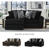 image:imageSignature Design by Ashley MidnightMadness Jumbo Corduroy Chair and a HalfOnyx