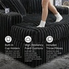 image:imageSignature Design by Ashley MidnightMadness Jumbo Corduroy Chair and a HalfOnyx