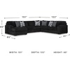 image:imageSignature Design by Ashley MidnightMadness Jumbo Corduroy Chair and a HalfOnyx