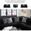 image:imageSignature Design by Ashley MidnightMadness Jumbo Corduroy Chair and a HalfOnyx