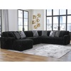 image:imageSignature Design by Ashley MidnightMadness Jumbo Corduroy Chair and a HalfOnyx