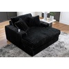 image:imageSignature Design by Ashley MidnightMadness Jumbo Corduroy Chair and a HalfOnyx