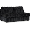 image:imageSignature Design by Ashley MidnightMadness Jumbo Corduroy Chair and a HalfOnyx