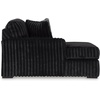 image:imageSignature Design by Ashley MidnightMadness Jumbo Corduroy Chair and a HalfOnyx