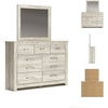image:imageSignature Design by Ashley Modern Farmhouse Queen Bed FrameDresser and Mirror
