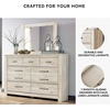 image:imageSignature Design by Ashley Modern Farmhouse Queen Bed FrameDresser and Mirror