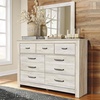 image:imageSignature Design by Ashley Modern Farmhouse Queen Bed FrameDresser and Mirror