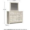 image:imageSignature Design by Ashley Modern Farmhouse Queen Bed FrameDresser and Mirror