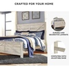 image:imageSignature Design by Ashley Modern Farmhouse Queen Bed FrameKing Crossbuck Panel Bed