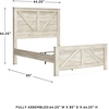 image:imageSignature Design by Ashley Modern Farmhouse Queen Bed FrameQueen Crossbuck Panel Bed