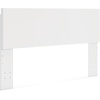image:imageSignature Design by Ashley Modern King Panel Headboard Only Solid WhiteWhite