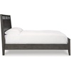 image:imageSignature Design by Ashley Montillan Contemporary California King Panel Bed with LayBack Headboard Foundation or Box Spring Needed Dark BrownCalifornia King Panel Bed