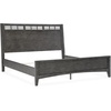 image:imageSignature Design by Ashley Montillan Contemporary California King Panel Bed with LayBack Headboard Foundation or Box Spring Needed Dark BrownCalifornia King Panel Bed