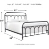image:imageSignature Design by Ashley Nashburg Full Metal Farmhouse Bed Frame BlackBlack