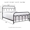 image:imageSignature Design by Ashley Nashburg Full Metal Farmhouse Bed Frame BlackBlack