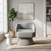 image:imageSignature Design by Ashley Nashkins Swivel Accent Chair Pebble Boucle