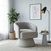 image:imageSignature Design by Ashley Nashkins Swivel Accent Chair Pebble Boucle