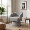 image:imageSignature Design by Ashley Nashkins Swivel Accent Chair Pebble Boucle