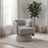 image:imageSignature Design by Ashley Nashkins Swivel Accent Chair Pebble Boucle