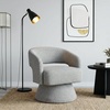 image:imageSignature Design by Ashley Nashkins Swivel Accent Chair Pebble Boucle