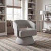 image:imageSignature Design by Ashley Nashkins Swivel Accent Chair Pebble Boucle
