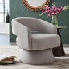 image:imageSignature Design by Ashley Nashkins Swivel Accent Chair Pebble Boucle