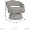 image:imageSignature Design by Ashley Nashkins Swivel Accent Chair Pebble Boucle