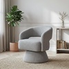 image:imageSignature Design by Ashley Nashkins Swivel Accent Chair Pebble Boucle